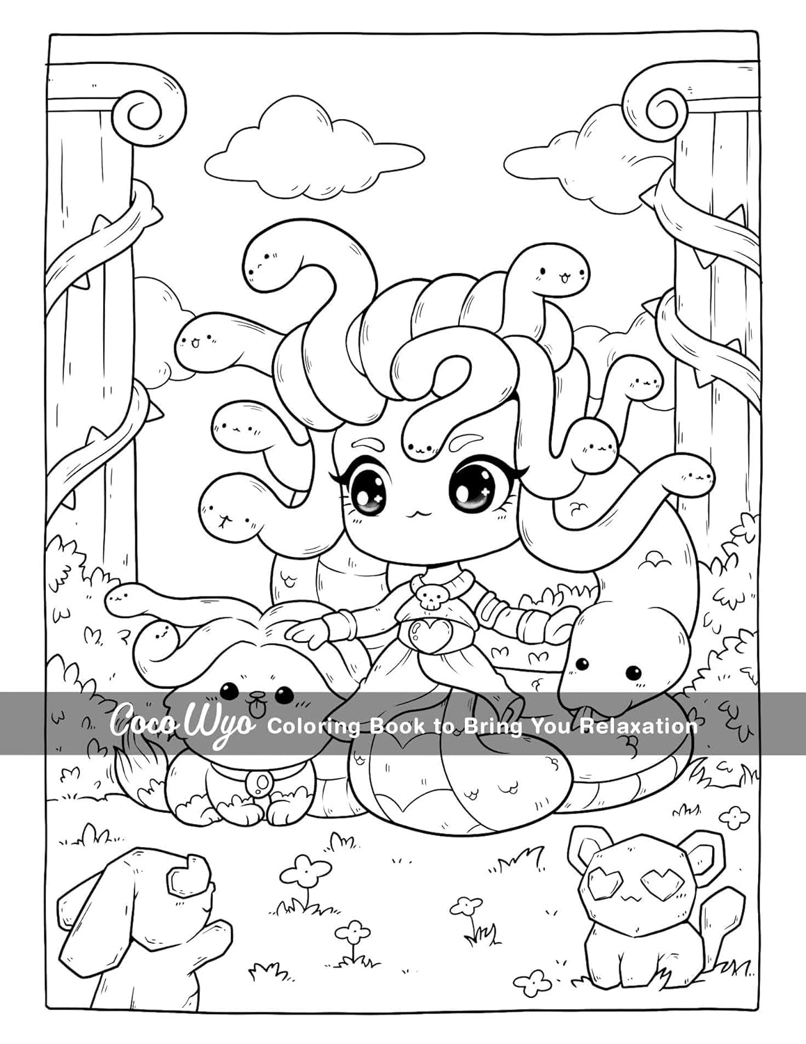 Creepy Cutie: Coloring Book for Adults and Teens Featuring Goth Kawaii and Spooky Cute Creatures of All Kinds and Many More