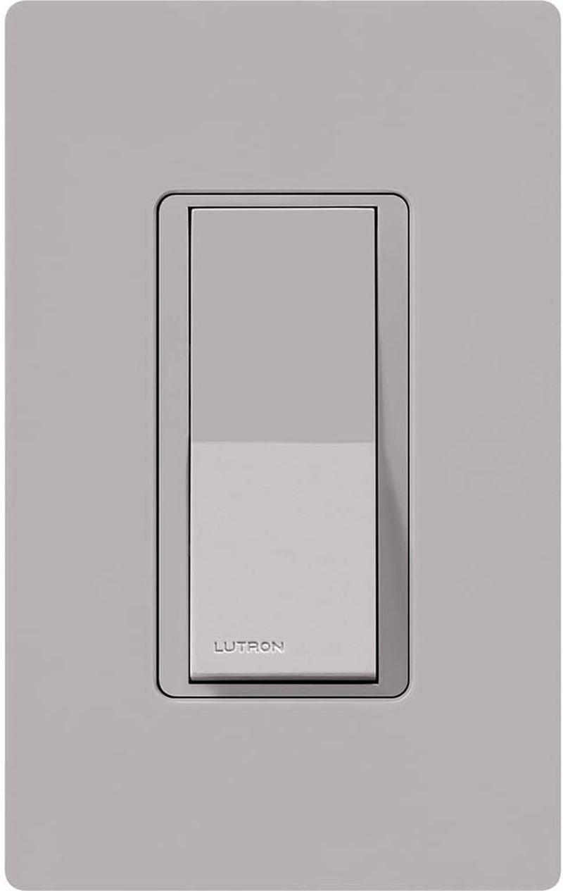 Lutron Claro On/Off Switch, 15-Amp/3-Way, CA-3PS-GR, Gray