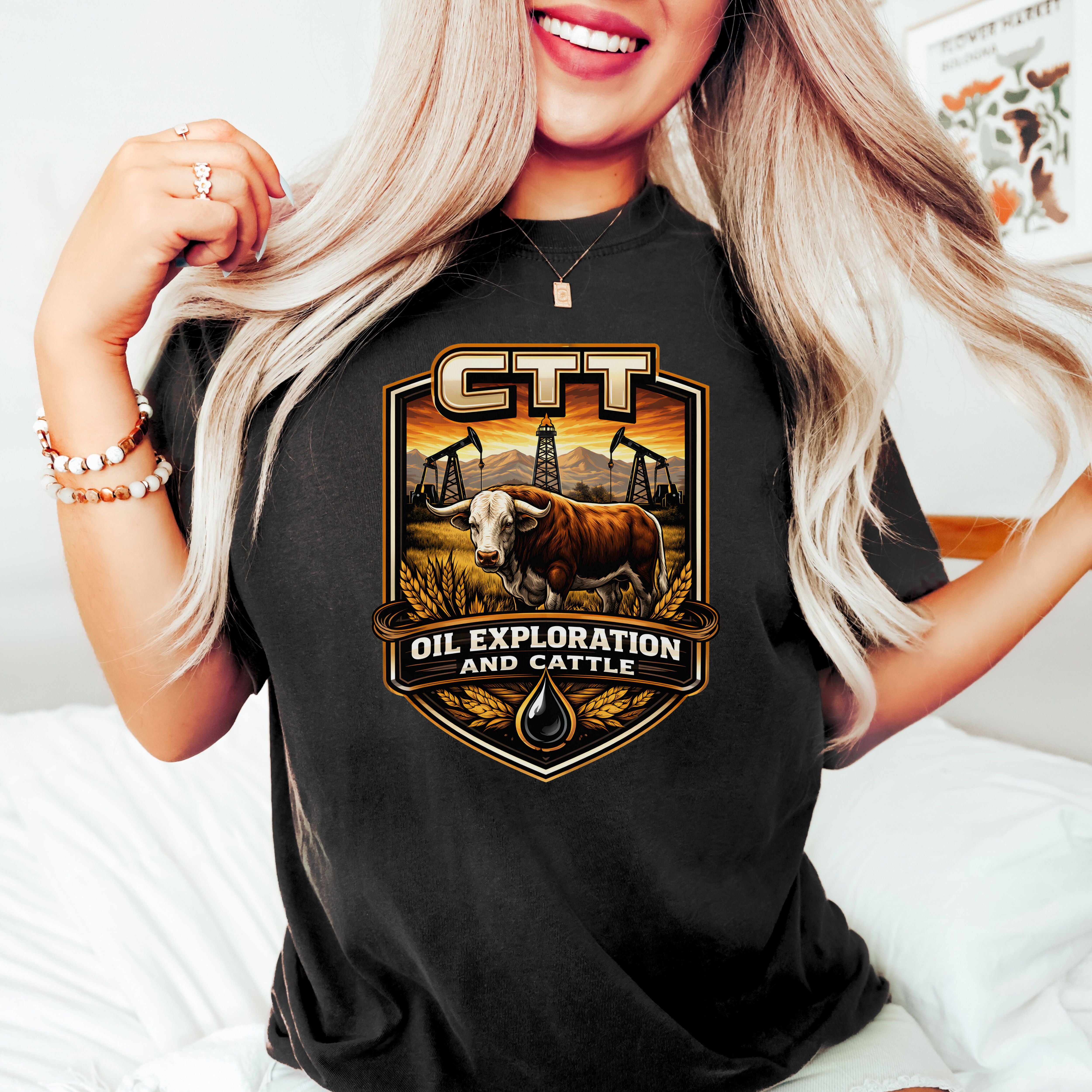 CTT Oil Exploration And Cattle T Shirt
