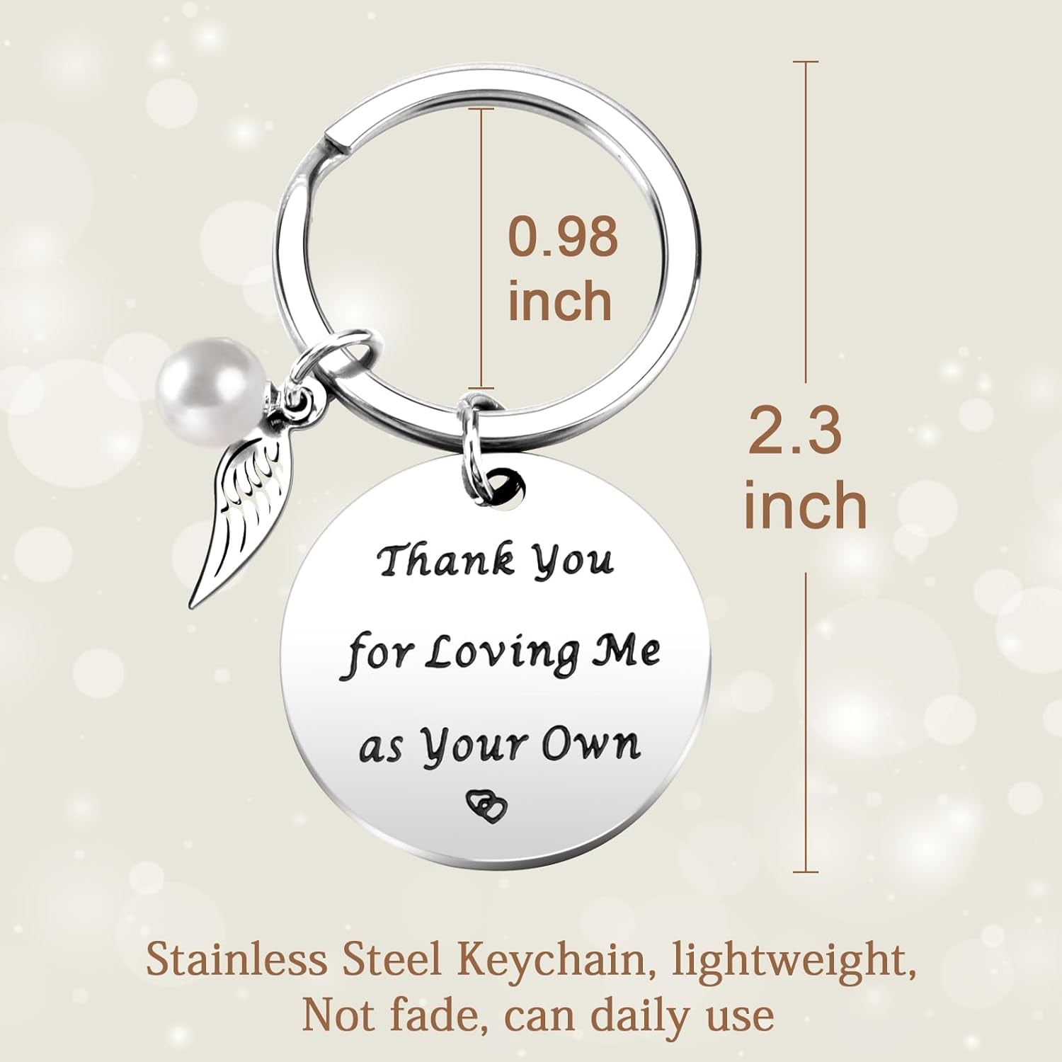 Mothers Day Mom Gifts from Daughter Son, Personalized 12 OZ Coffee Mug Keychain Stepmom Gift, Mothers Day Birthday Thanksgiving Christmas Stocking Stuffers for Stepmom Mother in Law