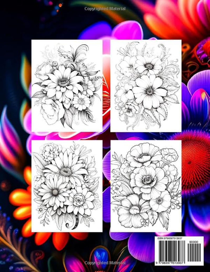 Bloom Adult Coloring Book: an Awesome Mindfulness Anxiety Relief and Relaxation Flower Coloring Book for Adults and Teens