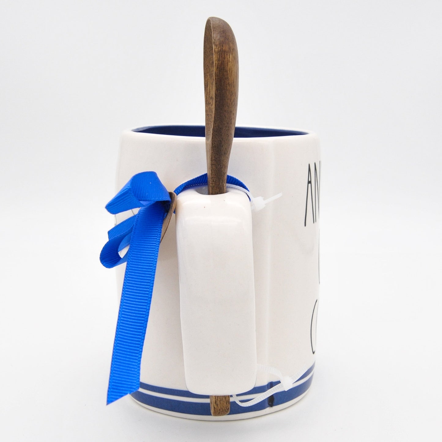 Rae Dunn Remy Mug, Ratatouille Mug with Wooden Spoon, 16oz Ceramic Coffee Cup