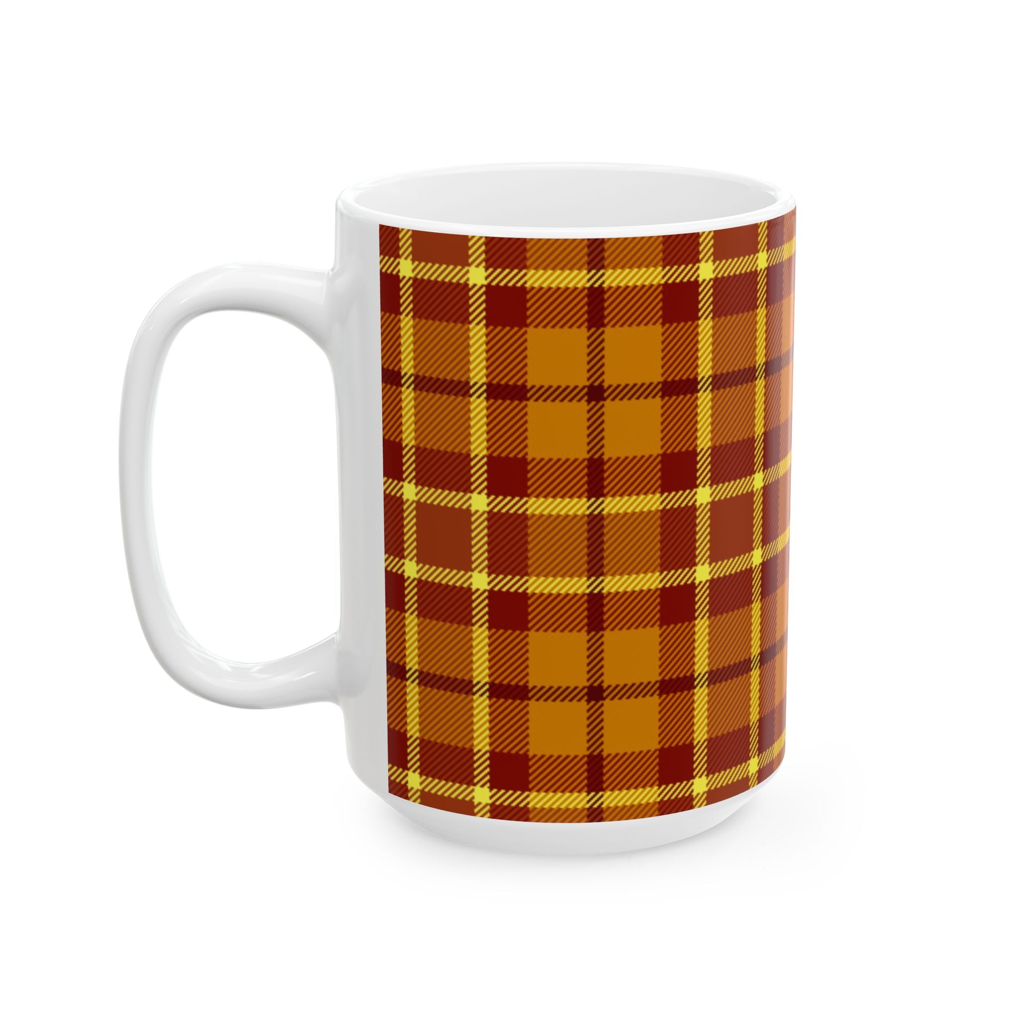 Plaid Ceramic Mug - Cozy and Stylish Drinkware for Every Occasion