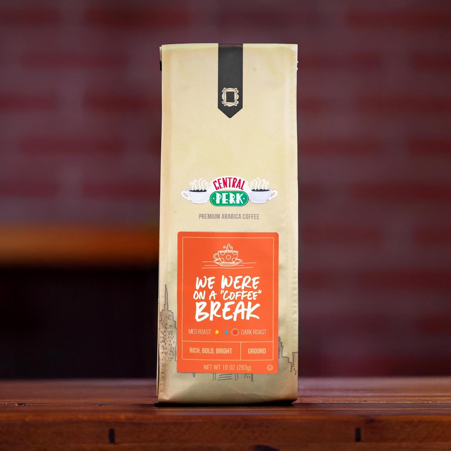 We Were on a Coffee Break Dark Roast Ground Coffee - Bold 100% Arabica Blend with Nutty, Smoky, Dark Chocolate & Caramel Flavors, 10Oz Bag