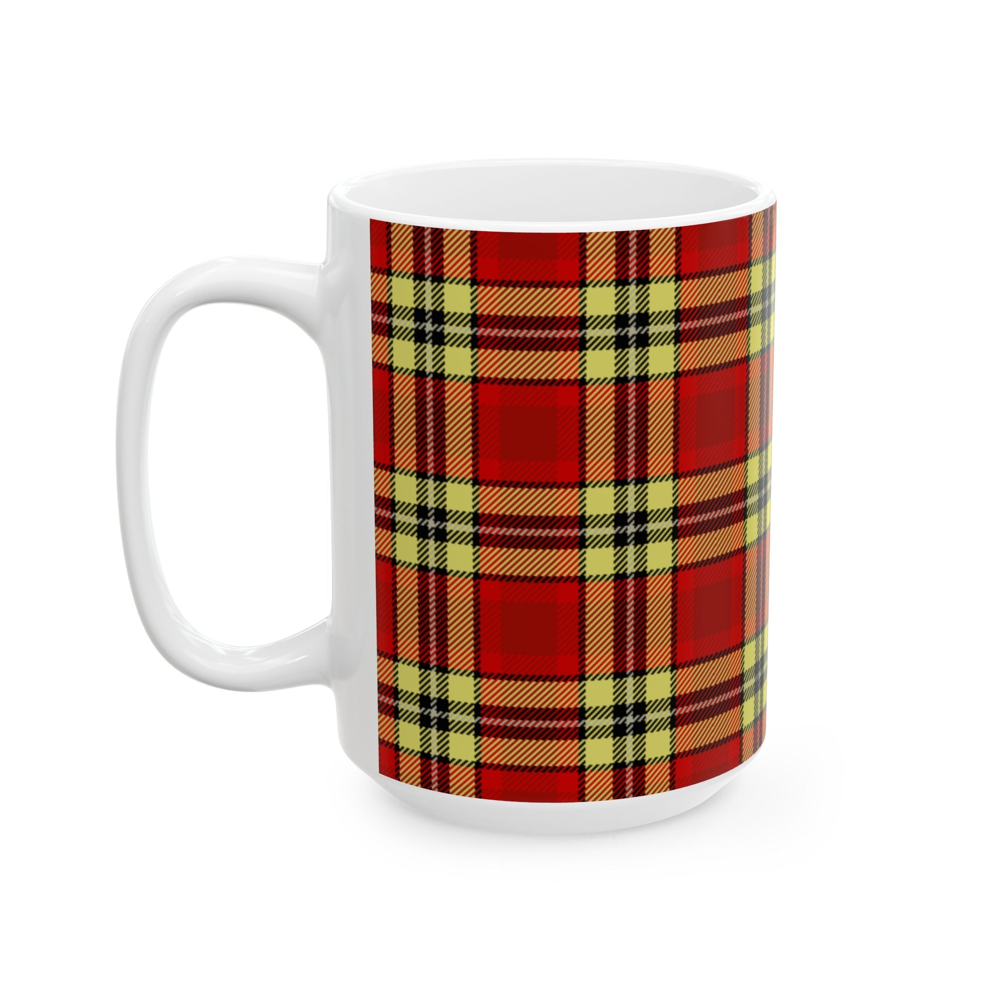 Plaid Ceramic Mug - Cozy and Stylish Drinkware for Every Occasion