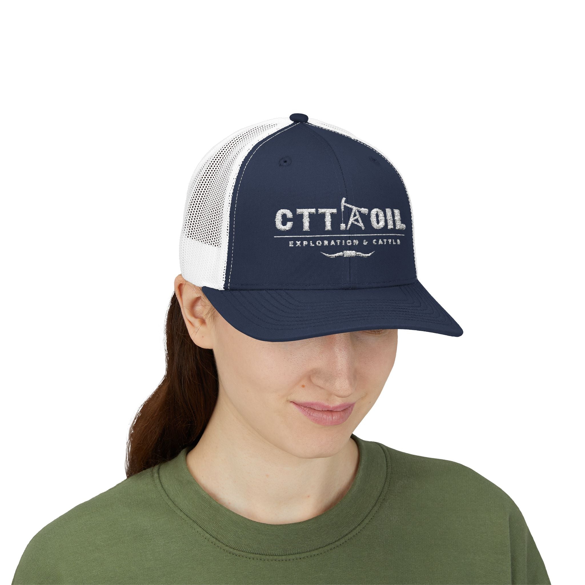 CTT Oil Exploration and Cattle Hat, Oilfield Trucker Cap