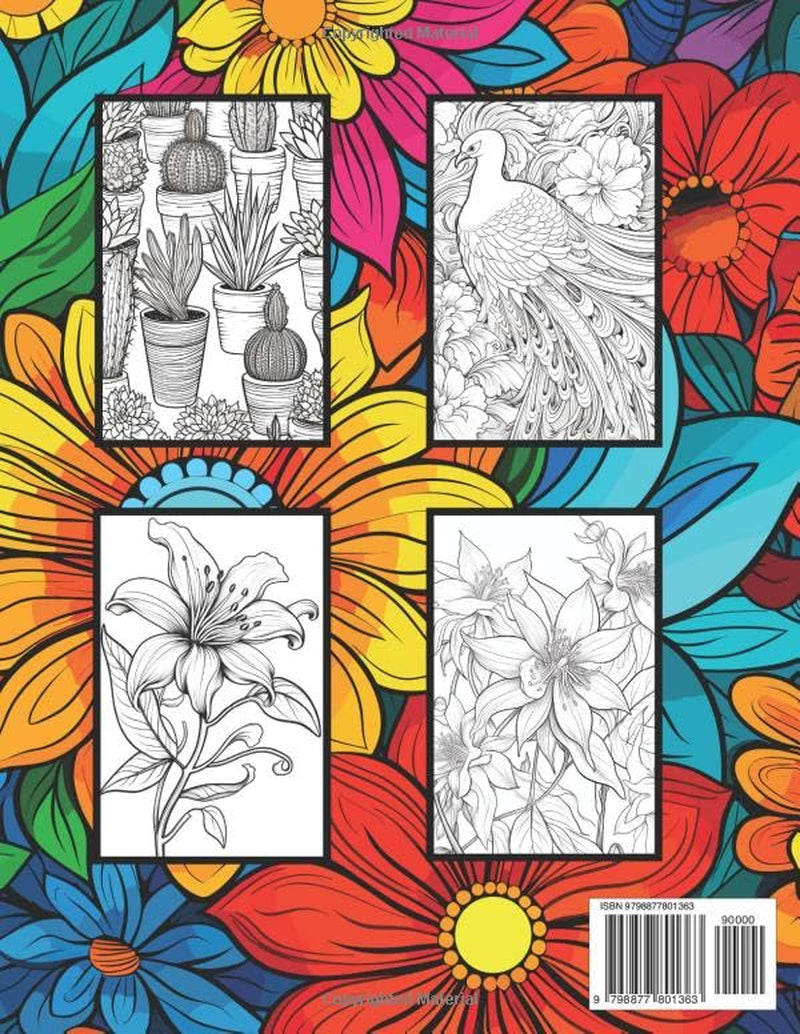 Flower Coloring Book
