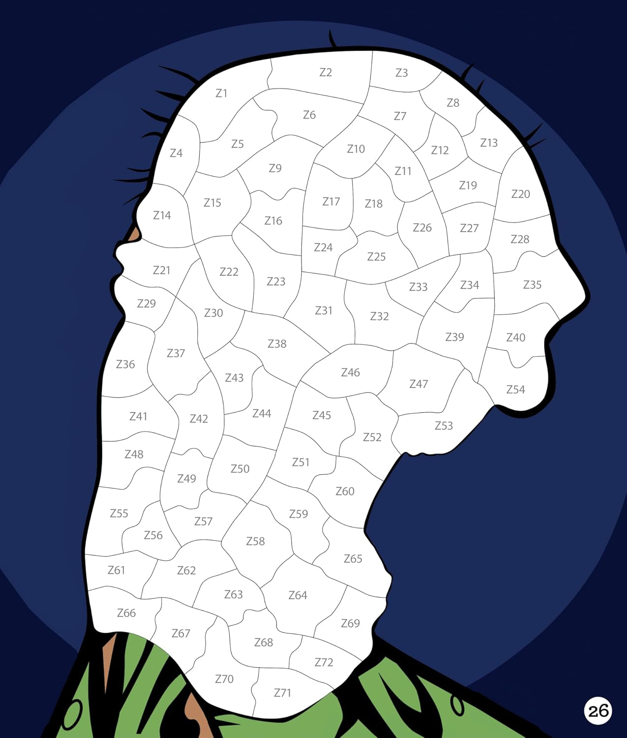 Brain Games - Sticker by Number: Horror (28 Images to Sticker)
