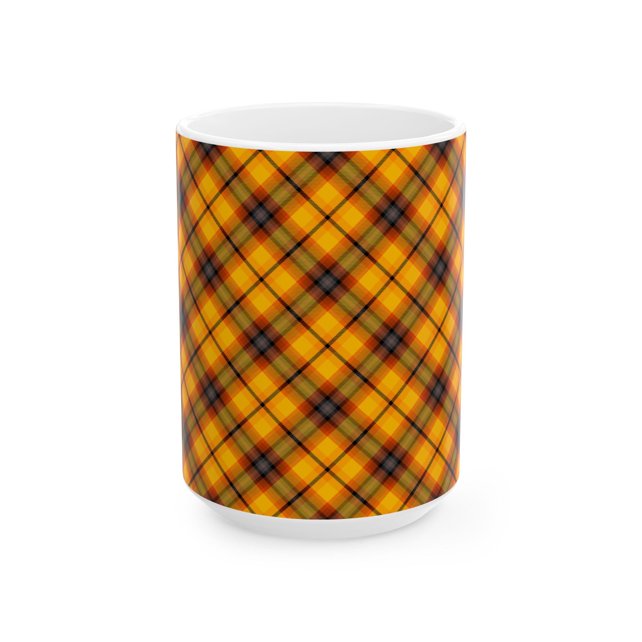 Plaid Ceramic Mug - Cozy and Stylish Drinkware for Every Occasion