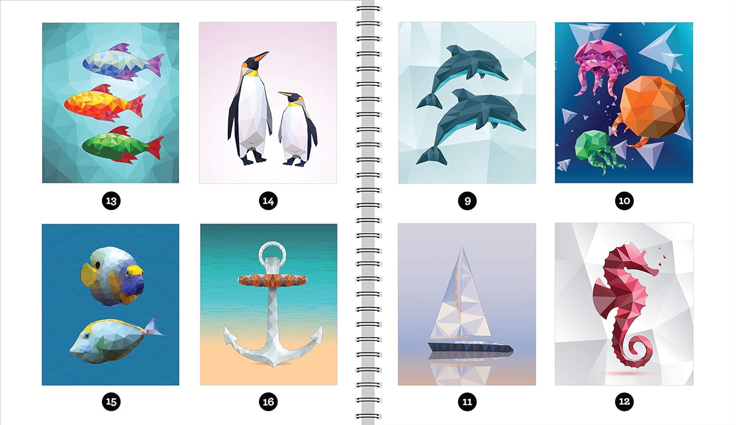 Brain Games - Sticker by Number: under the Sea (28 Images to Sticker)