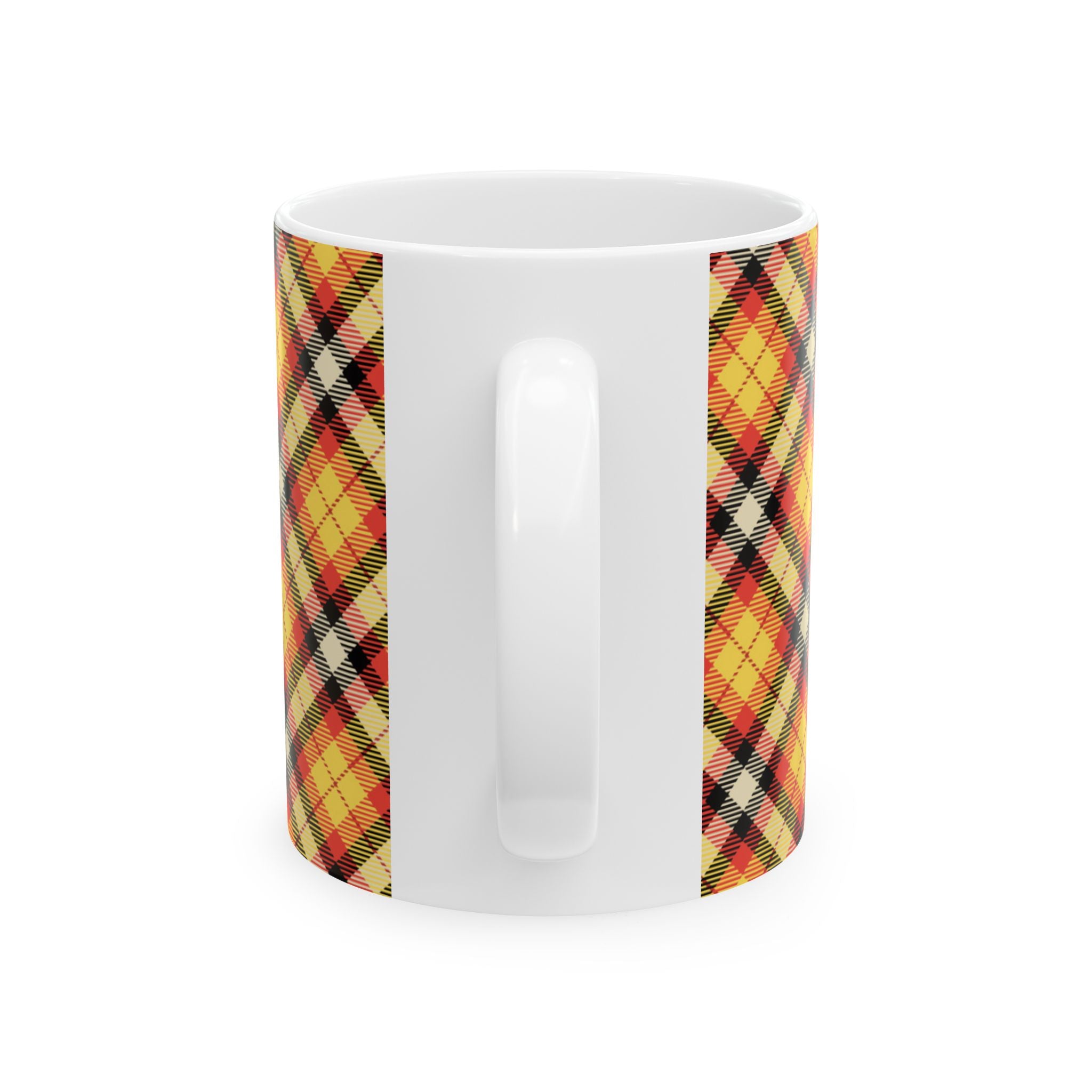 Plaid Ceramic Mug - Cozy and Stylish Drinkware for Every Occasion