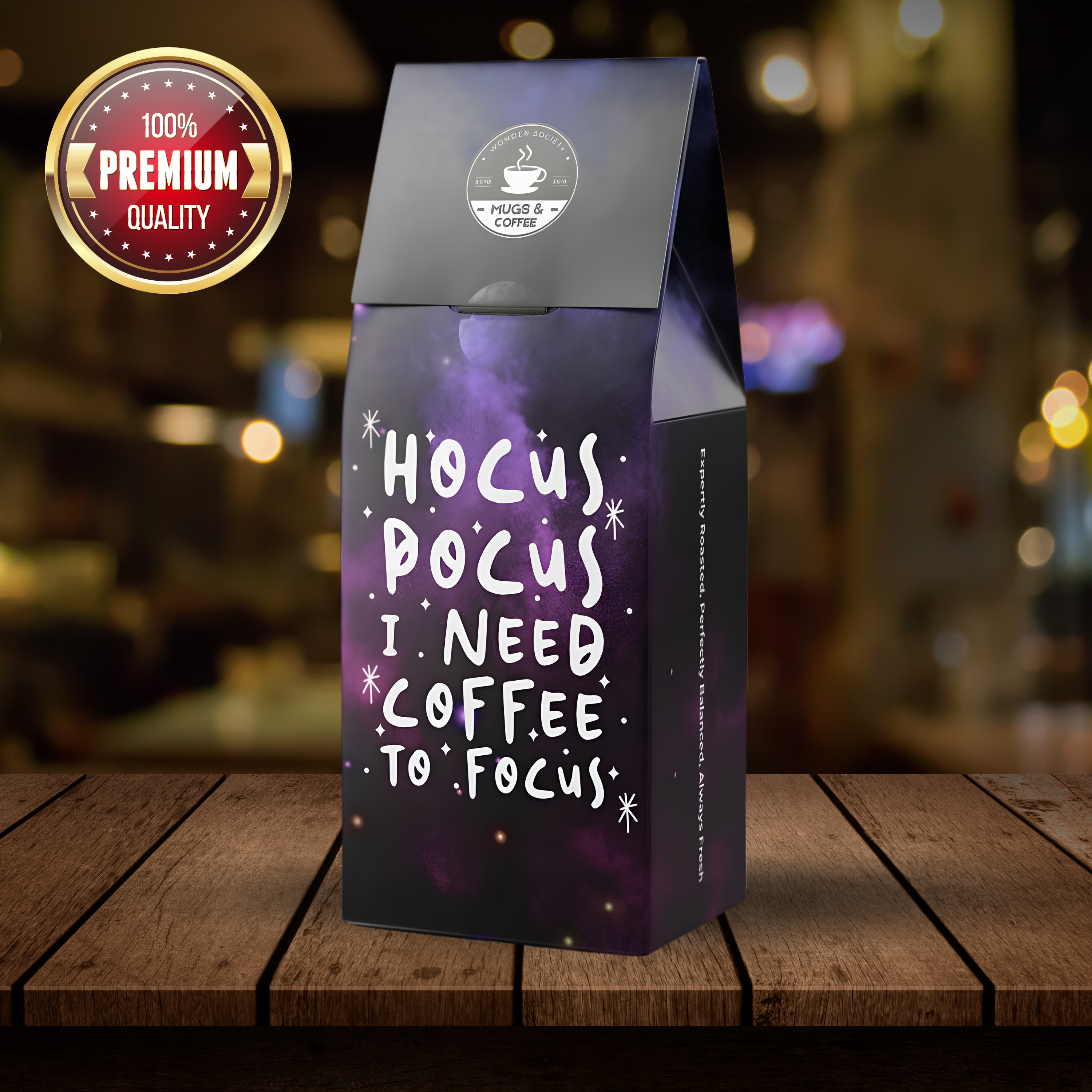 Wonder Society Magical Blend – Dark French Roast Coffee (Ground or Whole Bean, 12oz)