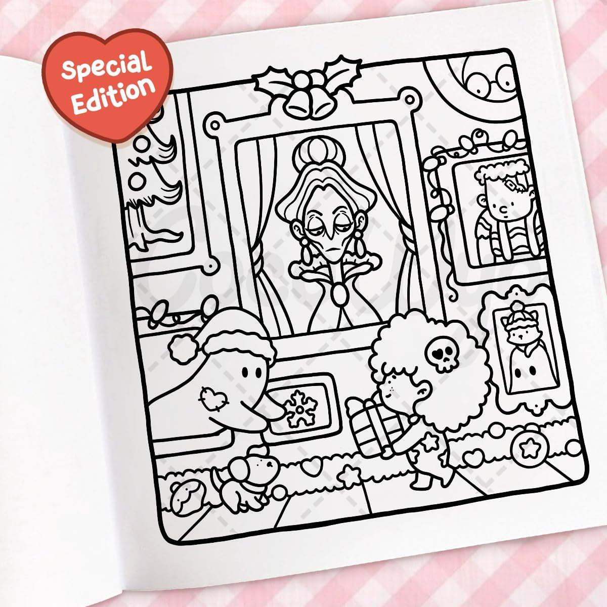 Cozy Christmas: Coloring Book for Adults and Kids (Cozy Spaces Coloring)