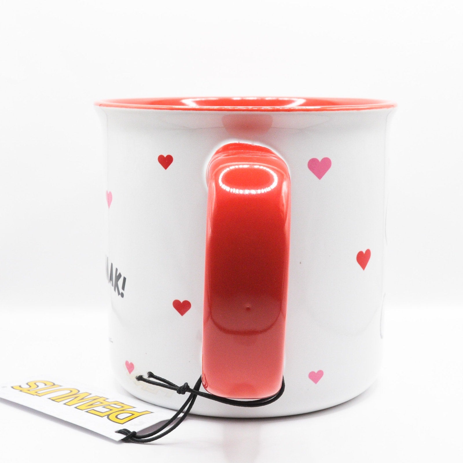Peanuts Valentine's Day Mug, Snoopy and Charlie Brown, 20oz Ceramic Coffee Cup