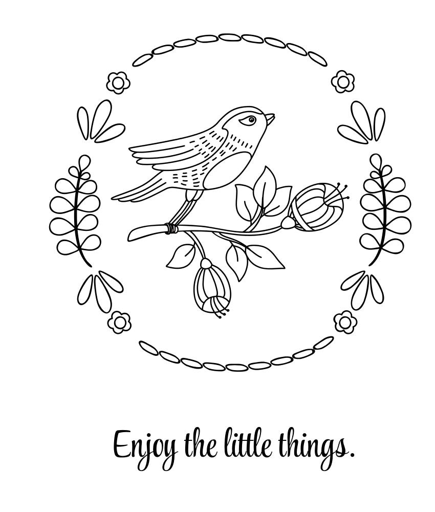 Color & Frame - Inspiration (Adult Coloring Book)