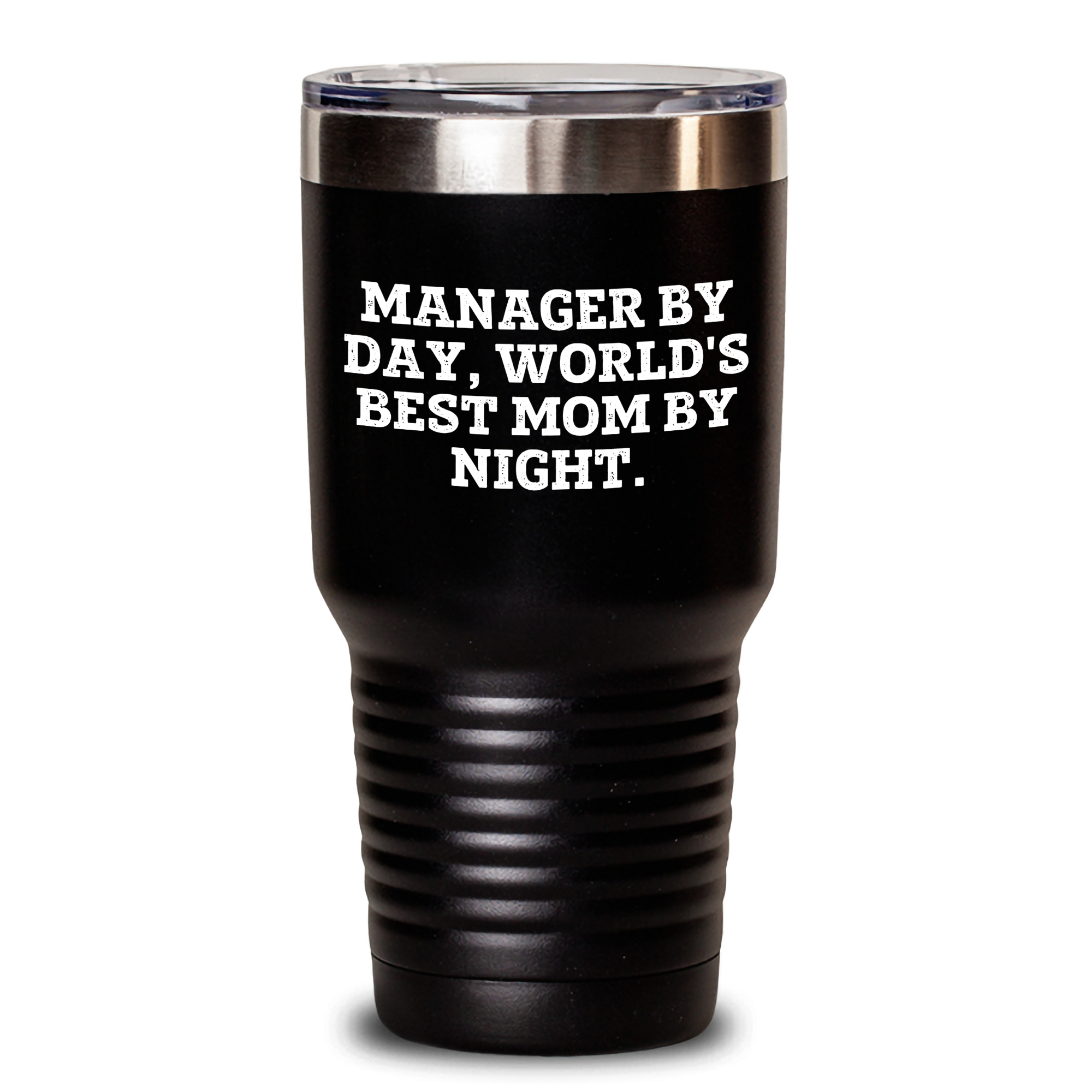 Manager by Day, World's Best Boss by Night - Funny Tumbler for Father's Day Unique Gifts from Mom to Manager - Main