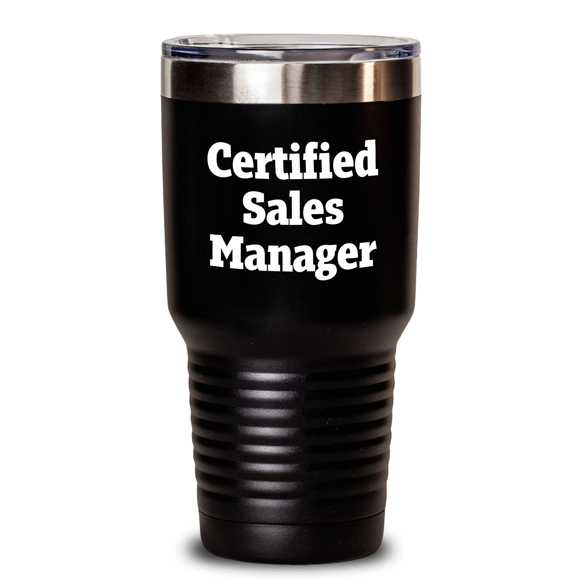 Funny Quote Certified Sales Manager Tumbler Gifts for Men, Gifts from Friends and Family, 20oz or 30oz Stainless Steel Tumbler for Hot and Cold Drinks, Father's Day Unique Gifts - Main