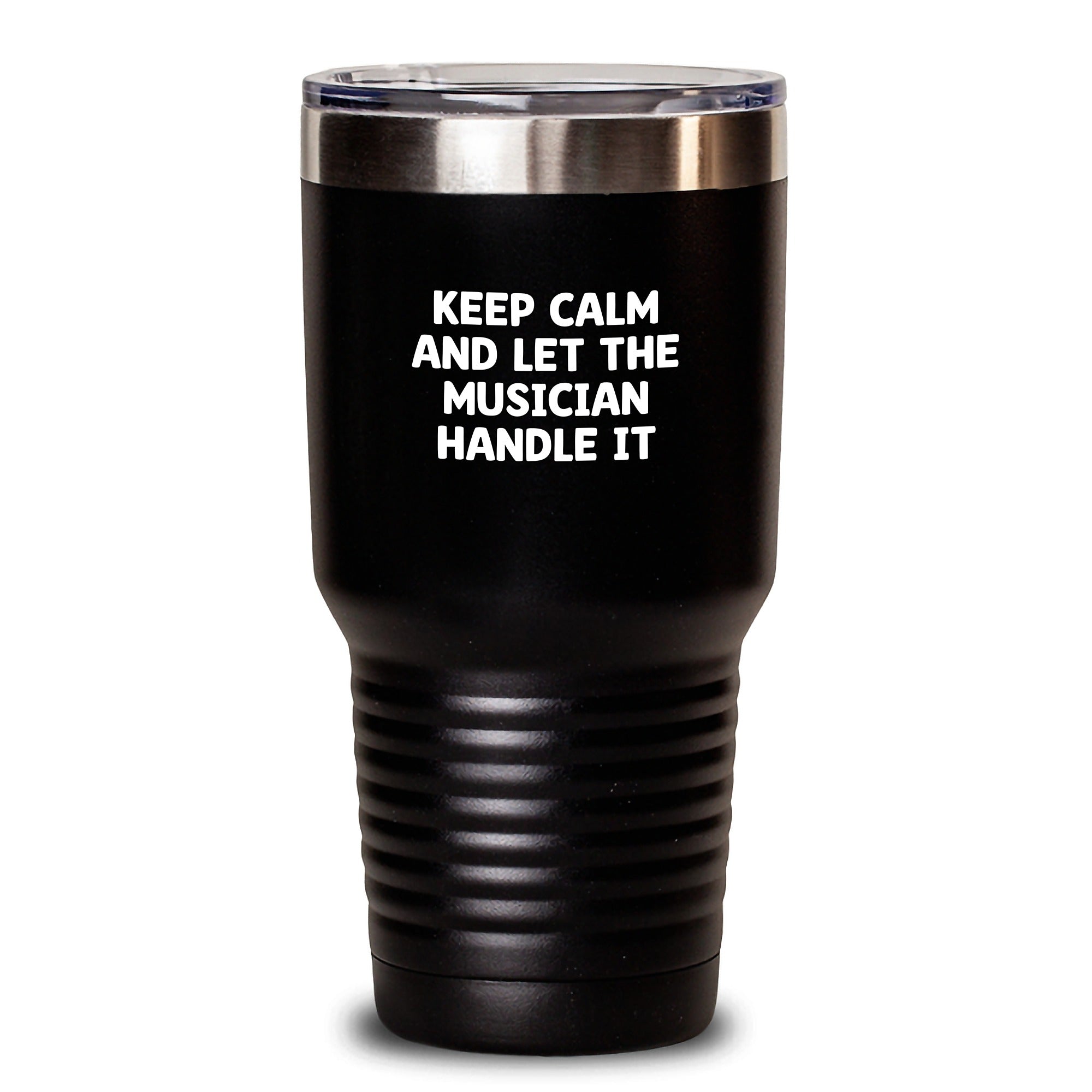 Funny Musician Gifts for Him or Her, Keep Calm and Let the Musician Handle It, 20oz or 30oz Stainless Steel Tumbler, Perfect for Graduation - Main