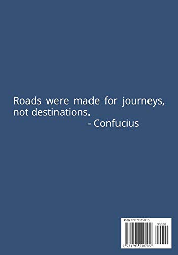 2019 Weekly Planner - Where Will the Road Take You This Year?: 7" x 10" Two Page Weekly Spreads with habit trackers, to do lists and doodle space