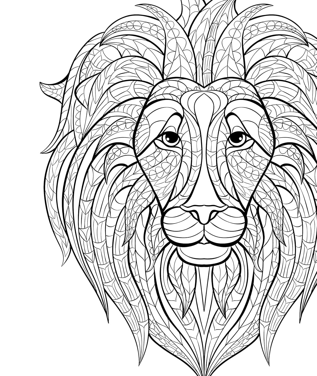 Color & Frame - Animals (Adult Coloring Book)