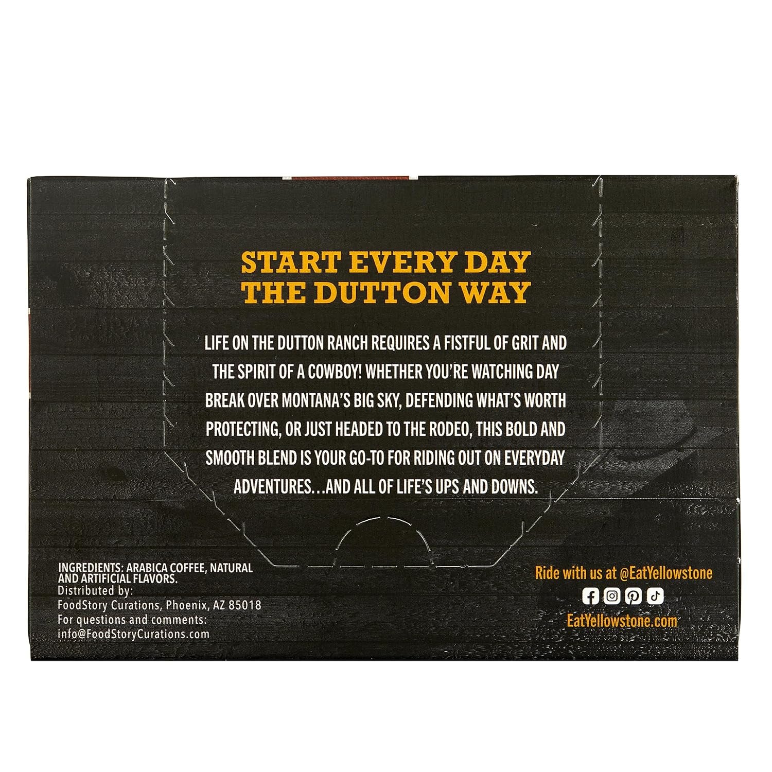 Yellowstone Maple Bourbon Medium Roast Coffee, Single Serve Recyclable Pods/Cups, 100% Arabica Beans, 12 Count