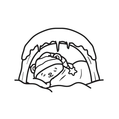 Winter Wonder Mini Coloring Book (Cute and Cozy)