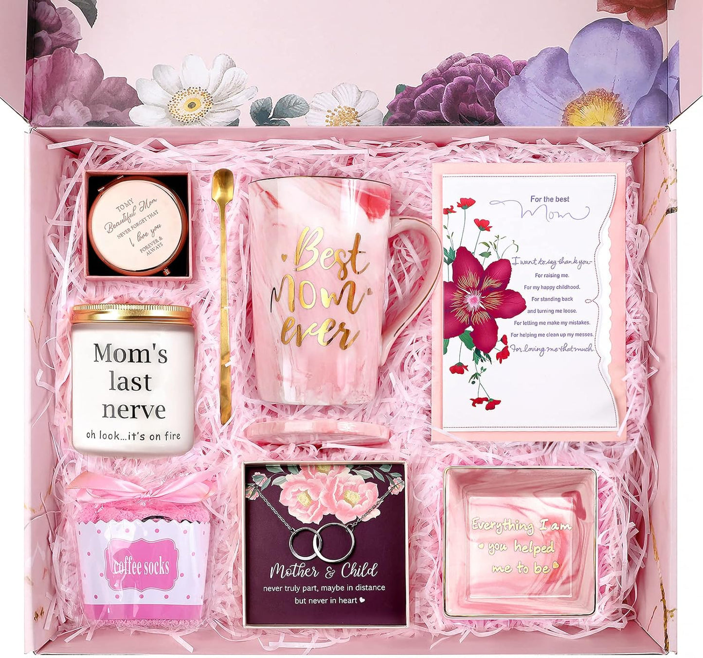 Mom Birthday Gifts from Daughter Son,Mothers Day Gifts Basket Set for Mom, Best Mom Gifts,Christmas Gifts for Mom,Happy Birthday Gift Ideas,Unique Gift Ideas for Mom