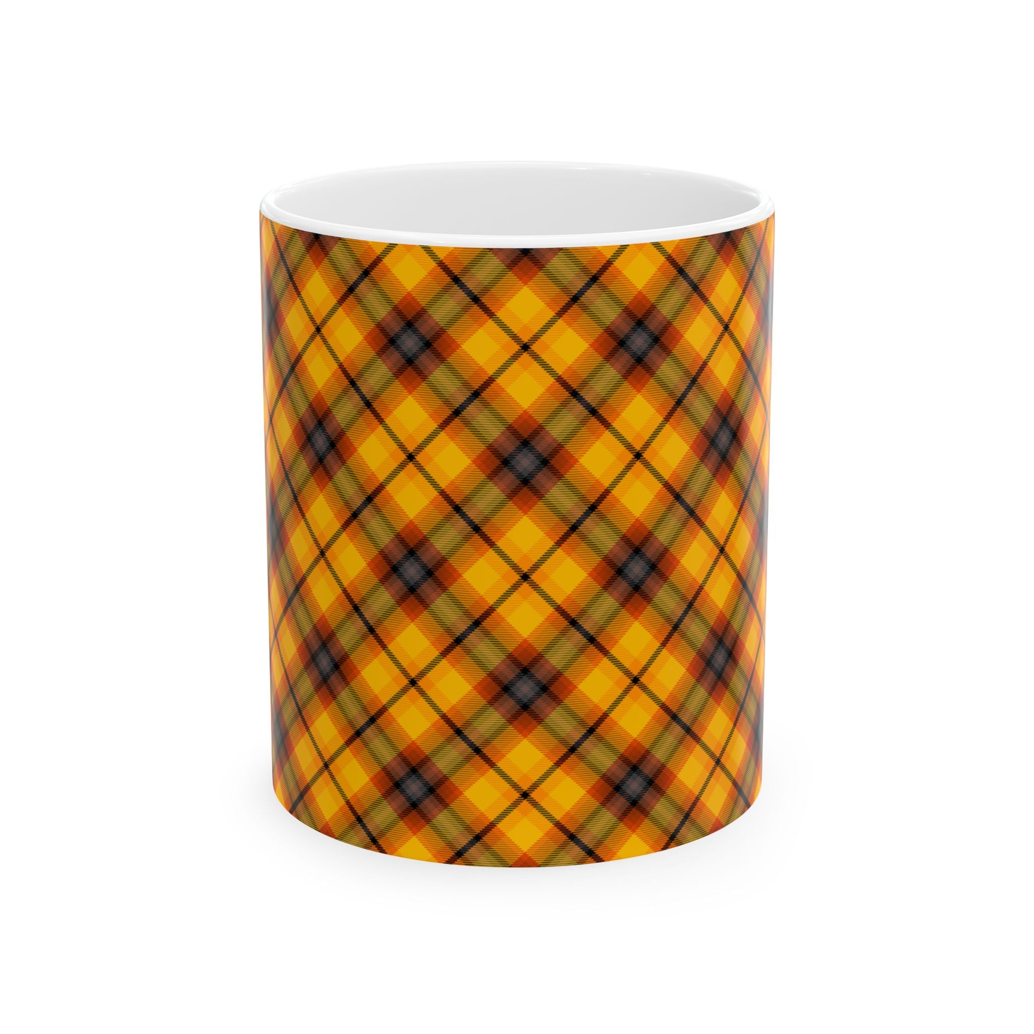 Plaid Ceramic Mug - Cozy and Stylish Drinkware for Every Occasion
