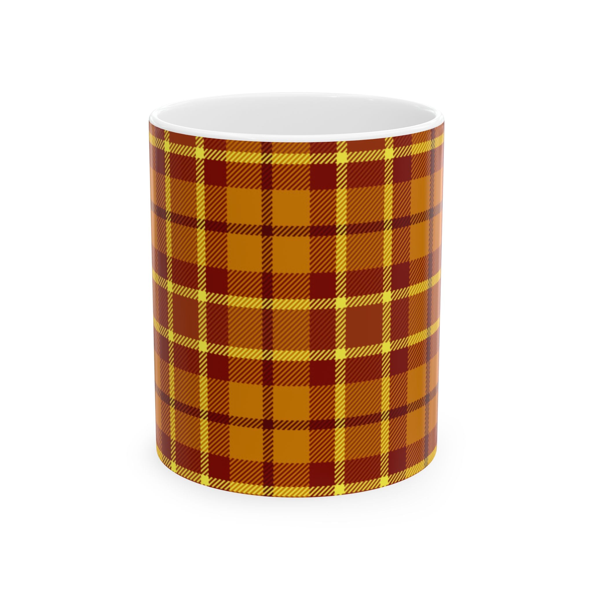 Plaid Ceramic Mug - Cozy and Stylish Drinkware for Every Occasion