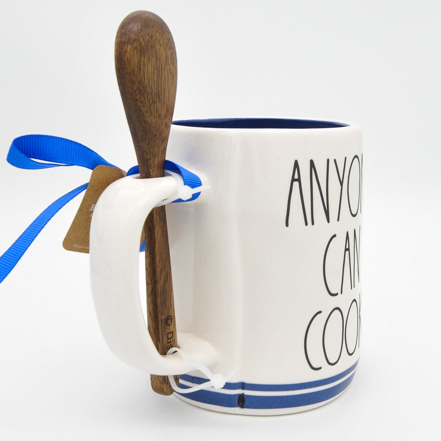 Rae Dunn Remy Mug, Ratatouille Mug with Wooden Spoon, 16oz Ceramic Coffee Cup