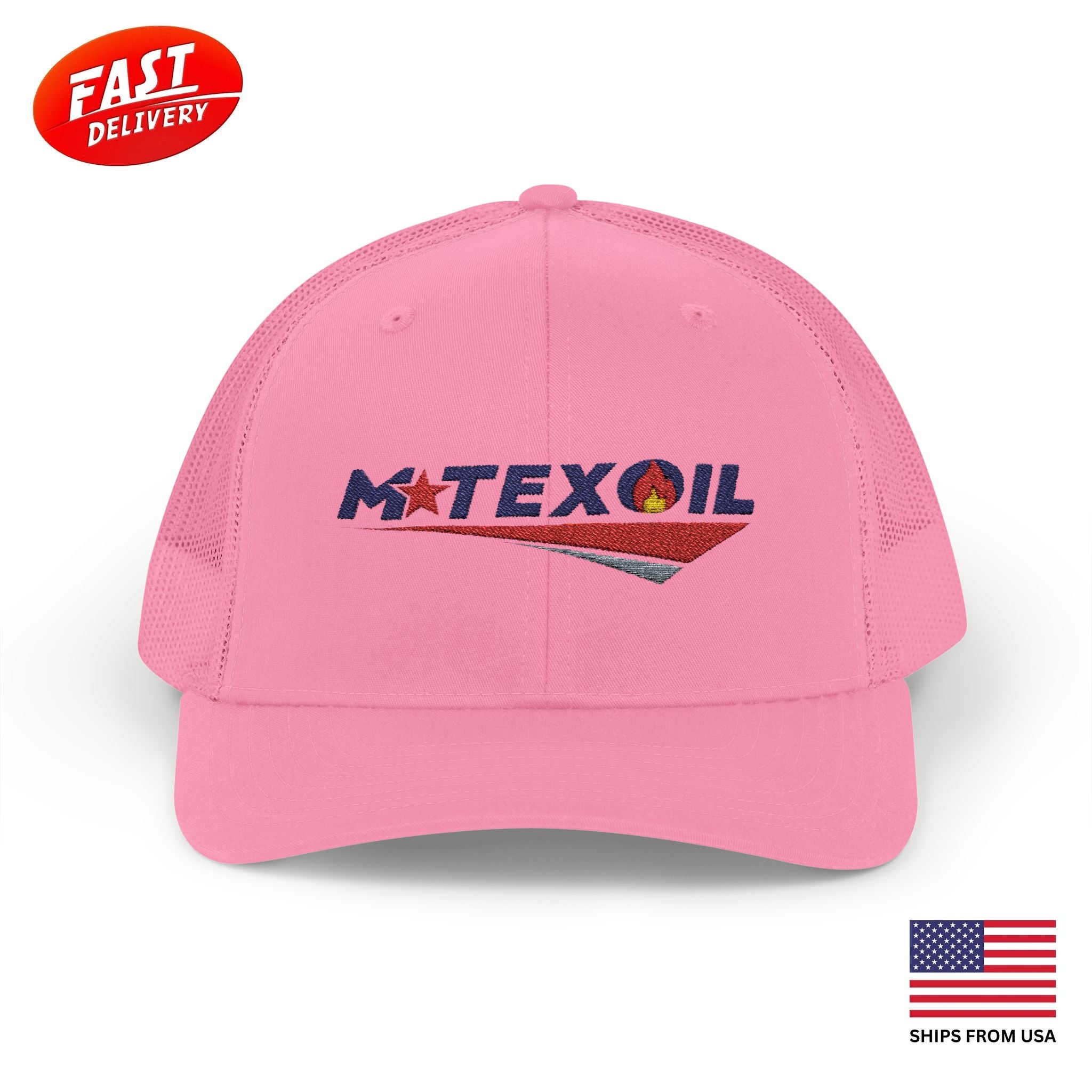 MTEX Oil Snapback Trucker Cap with Embroidered Logo