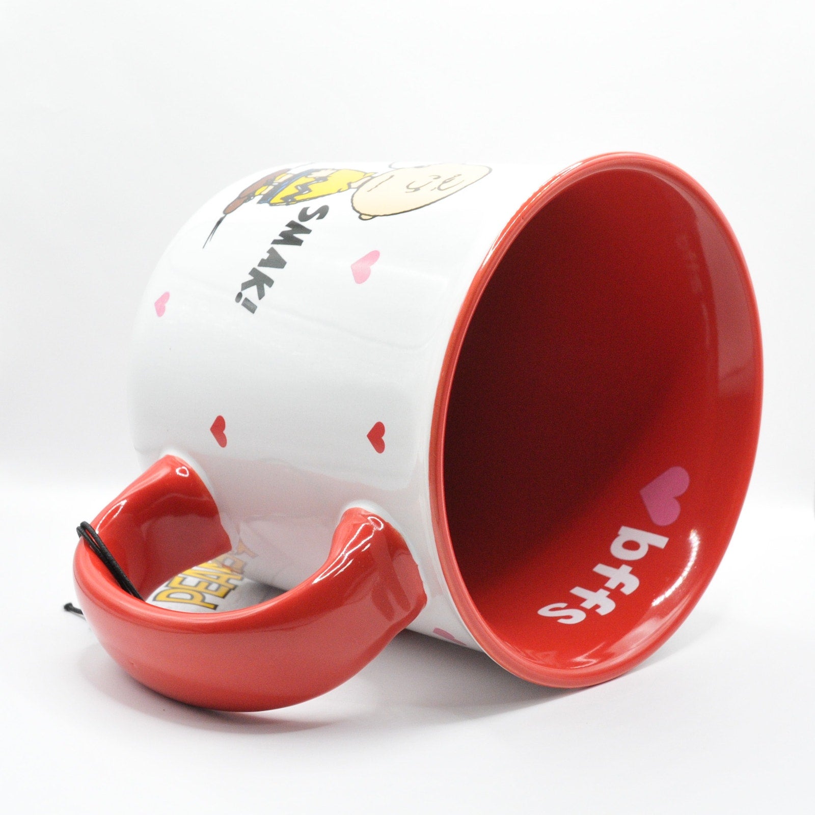 Peanuts Valentine's Day Mug, Snoopy and Charlie Brown, 20oz Ceramic Coffee Cup
