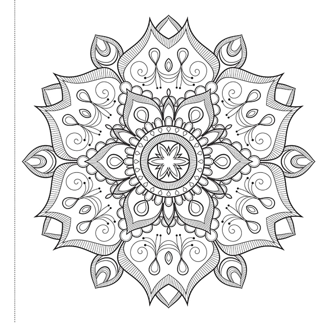 Mandala Art: Colouring Books for Adults with Tear Out Sheets