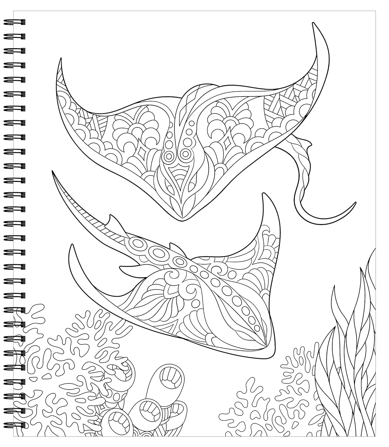 Large Print Easy Color & Frame - under the Sea (Stress Free Coloring Book)