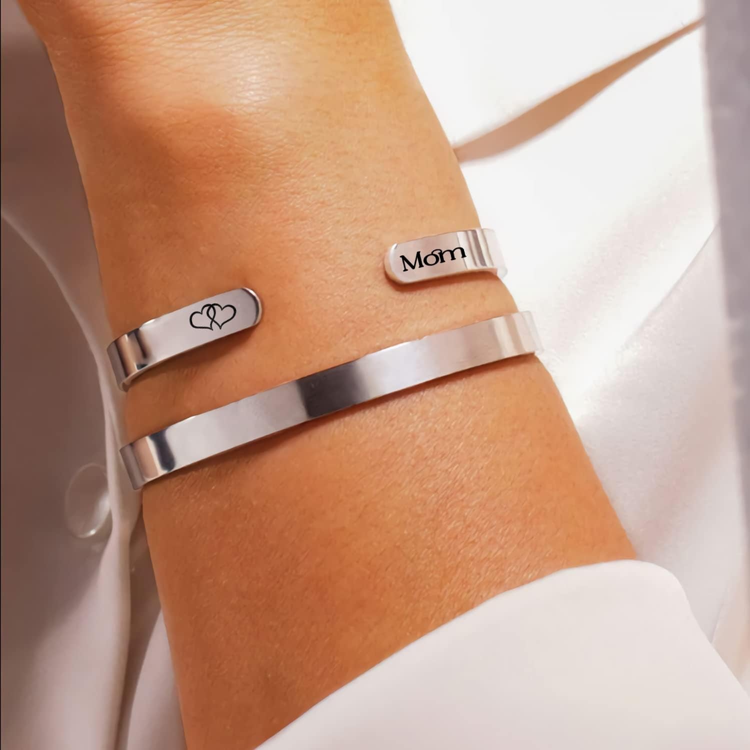 Best Mom Ever Gifts - Mothers Day Gifts for Mom from Daughter, Son - Birthday, Christmas Gift Idea for Mama from Kids - 20Oz Mother Tumbler with Straw, Inspirational Bangle Bracelet for Women