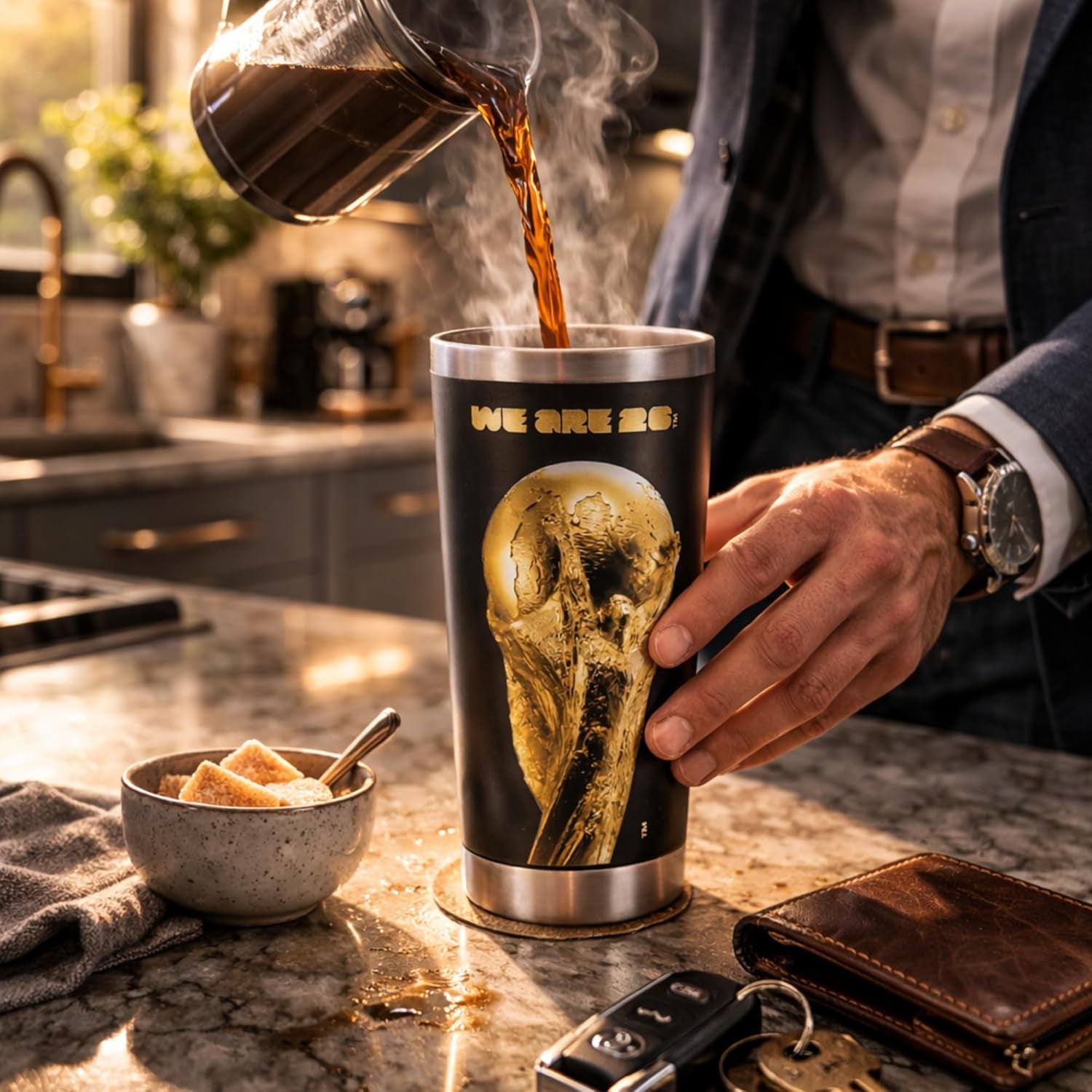 Official FIFA World Cup 2026 Tumbler – 18oz Insulated Travel Mug
