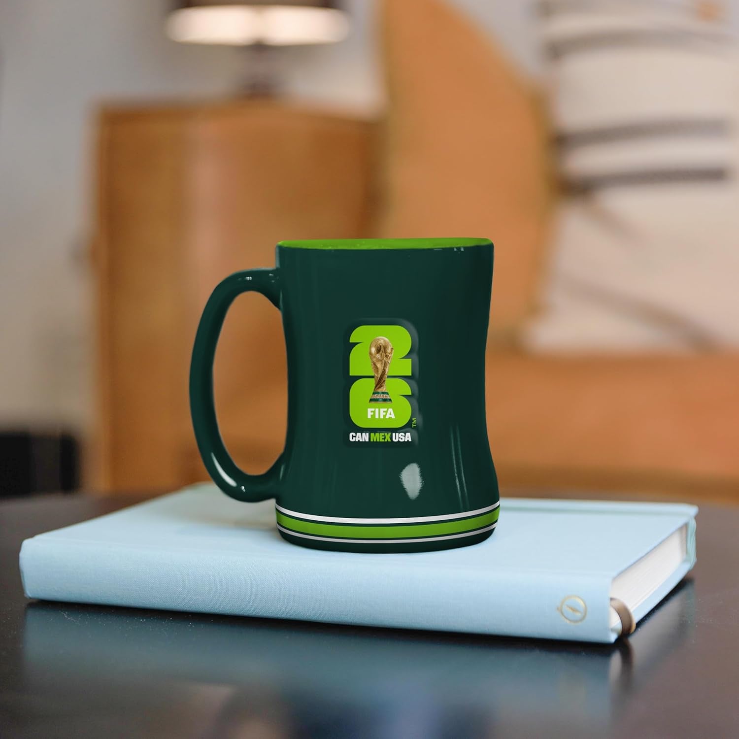 Soccer FIFA World Cup 2026 14Oz Sculpted Relief Mug – Bold Ceramic Coffee Cup with Raised Design – Great Gift for Soccer Fans & Collectors