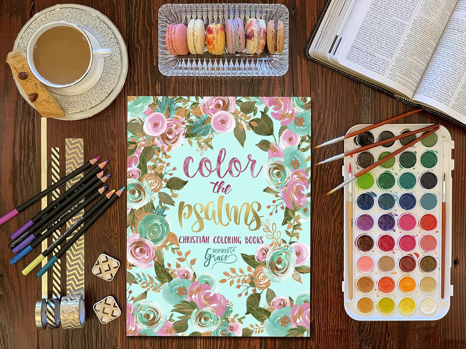 Color the Psalms: Inspired to Grace: Christian Coloring Books