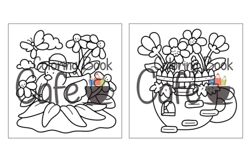 Cozy Spring: Cute Coloring Book for Adults & Teens with Easy and Bold Spring Inspired Designs (Bold and Easy Coloring Books)