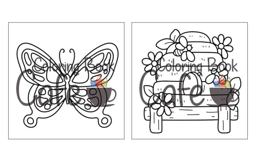 Cozy Spring: Cute Coloring Book for Adults & Teens with Easy and Bold Spring Inspired Designs (Bold and Easy Coloring Books)