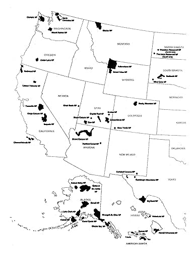 National Parks Coloring Book (Dover Nature Coloring Book)