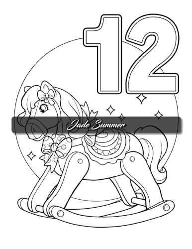 Christmas Countdown: An Advent Calendar Coloring Book with Easy Designs and Cute Scenes to Celebrate the Holiday Season (Christmas Coloring Books)