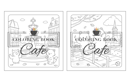 Comfy Autumn: Coloring Book for Adults & Teens Featuring Autumn Hygge Scenes with Super Cute Animal Characters for Stress Relief and Relaxation (Cute and Comfy Coloring Books)
