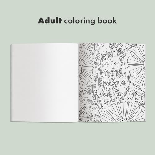 Embrace the Beauty: An Adult Coloring Book with Inspirational Quotes and Frameable Wall Art