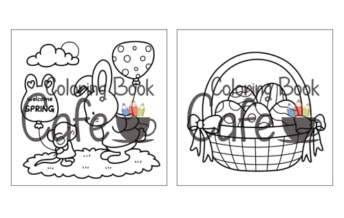 Cozy Spring: Cute Coloring Book for Adults & Teens with Easy and Bold Spring Inspired Designs (Bold and Easy Coloring Books)