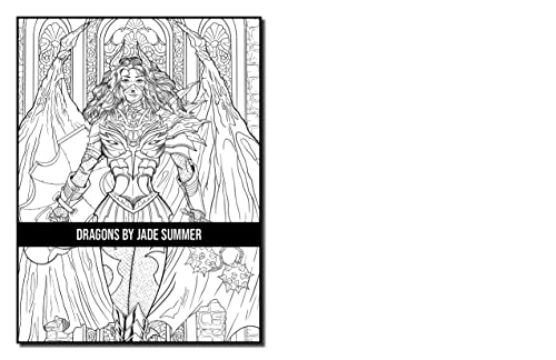 Dragons: An Adult Coloring Book with Mythical Fantasy Creatures and Epic Fantasy Scenes for Dragon Lovers