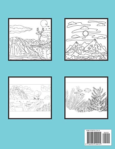 National Parks Coloring Book For Adults: A Beautiful Travel Coloring Book Of Famous National Parks Relaxing Nature And Incredible Landscapes
