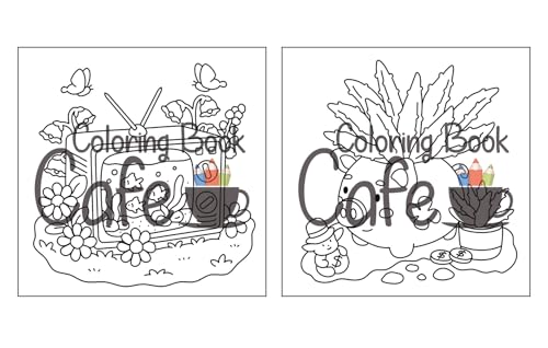 Tiny Gardens: Cute & Comfy Coloring Book for Adults and Teens Featuring Adorable Garden Scenes (Cute and Comfy Coloring Books)