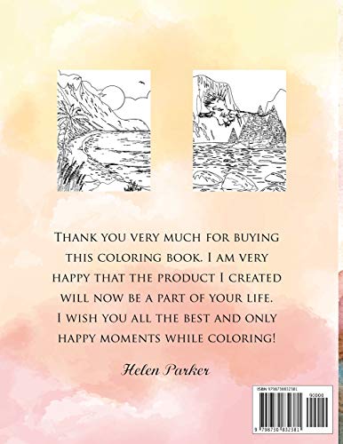 National Parks of the USA Coloring Book with Interesting Facts about Parks Included: Landscapes and Wildlife straight from American National Parks, Relaxing Activity Book