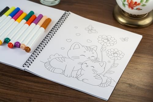 Simple and Sweet Coloring Book: Cute Cats